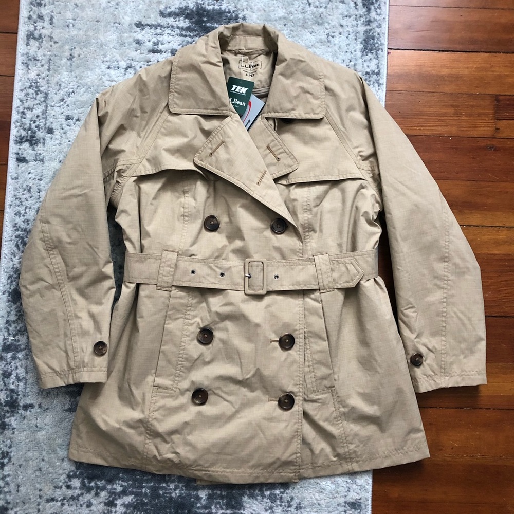 Tan LL Bean 3-Season Water Repellant Jacket
